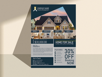 Professional Corporate Real Estate Flyer Design by Rokonuzzaman on Dribbble