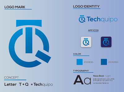 Techquipo Logo Design adobe illustrator branding design graphic design illustration illustrator logo logo design ui vector