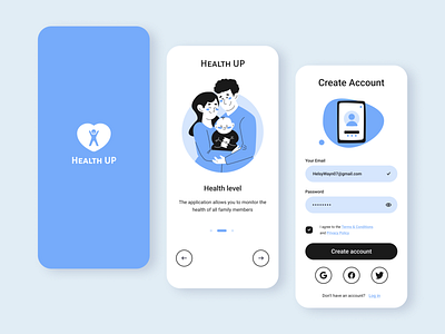 Health UP - Mobile App Design