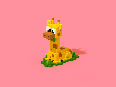 Voxel Giraffe