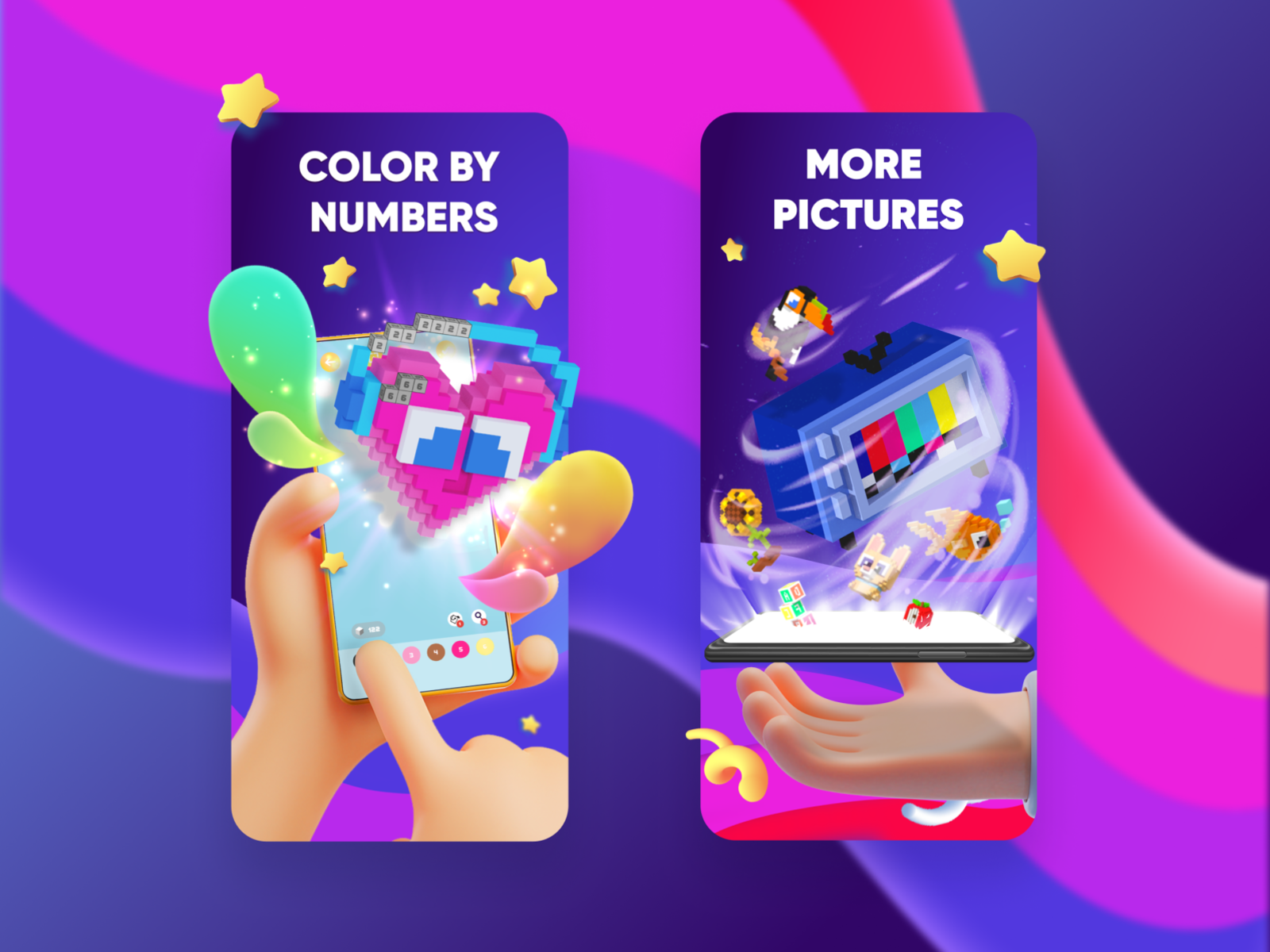 Pixel Cat - App Store & Google Play Screenshots By Olesya Kizitskaya On ...