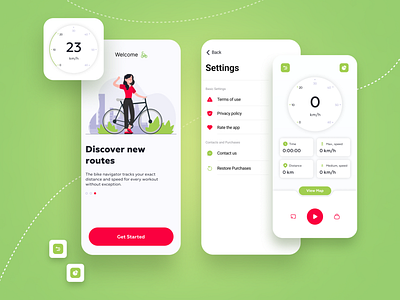 Bike Tracker App app bike tracker app graphic design ui ux