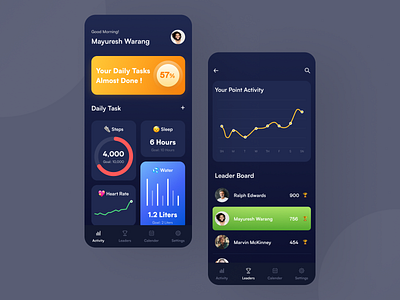 Health Tracking App health mobile app mobile ui ui uidesign uiux uxui