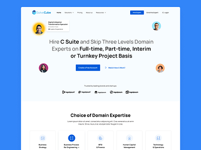 SolveCube Website design homepage ui uidesign uiux