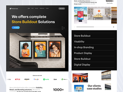 Home page exploration for a Store Builder Solution!
