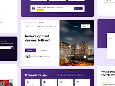 Homepage for Real-Tech Company clean design homepage landing landing page product design real estate real estate agnecy saas ui uidesign uiux user interface uxui web ui website
