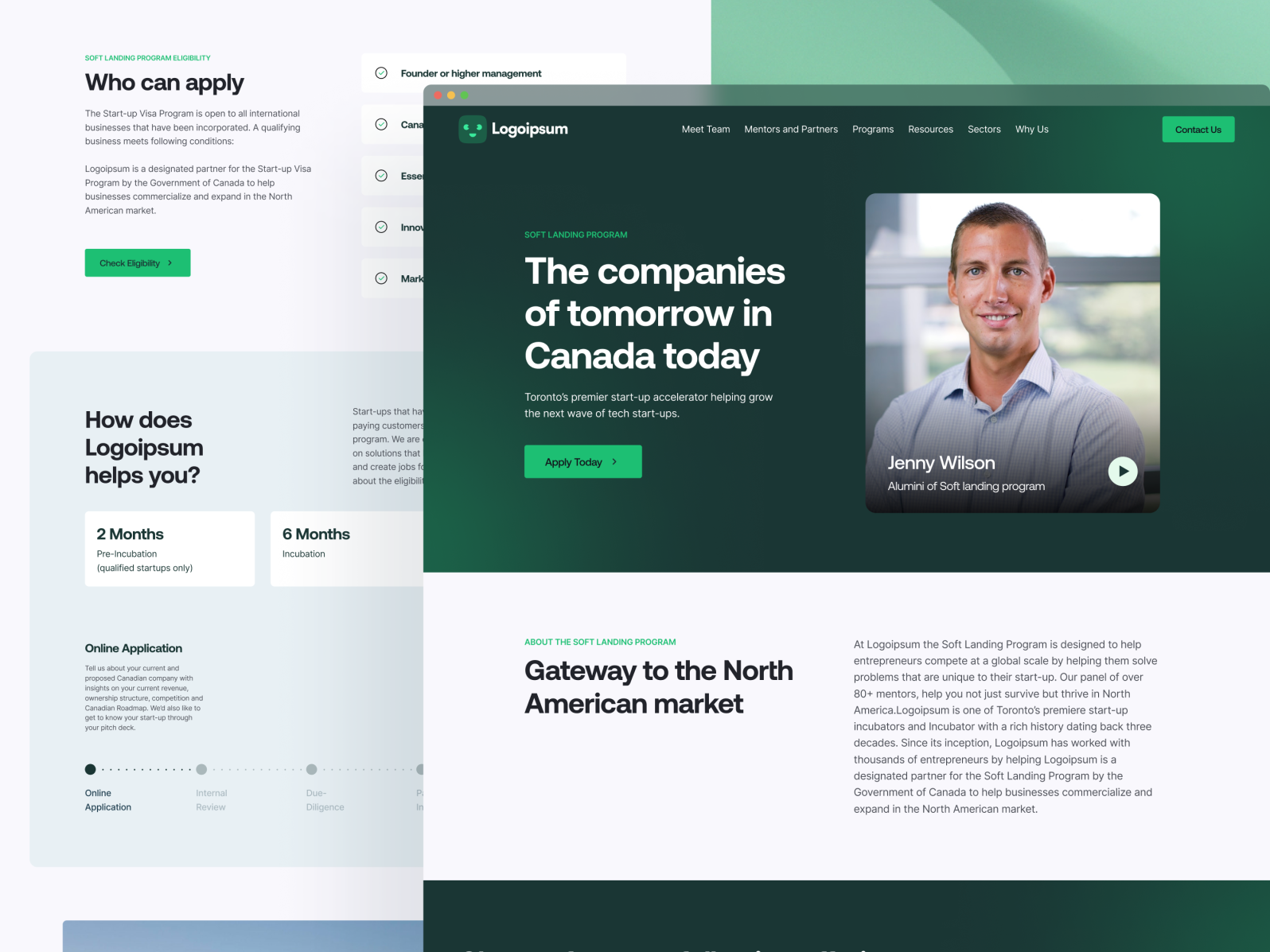Program page template by Mayuresh Warang for Hybreed on Dribbble