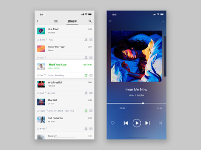 听一听 - WeChat Music Experience Redesign music redesign social ux design wechat