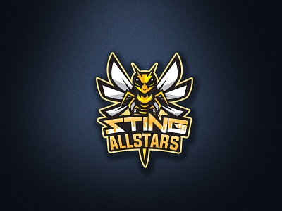 Bee mascot logo