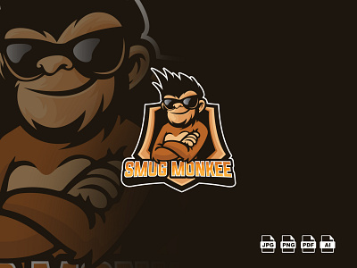 Monkey Mascot Logo Design