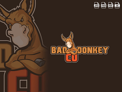 Donkey Mascot Logo Design design doneky app icon doneky photo donkey donkey cartoon donkey gamnig logo donkey icon donkey images donkey kong donkey mascot donkey mascot logo donkey vector donkeykong illustration illustrator mascot donkey mascot logo donkey vector