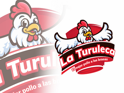 chicken restaurant mascot logo design