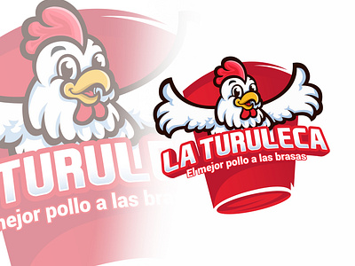 chicken restaurant mascot logo design