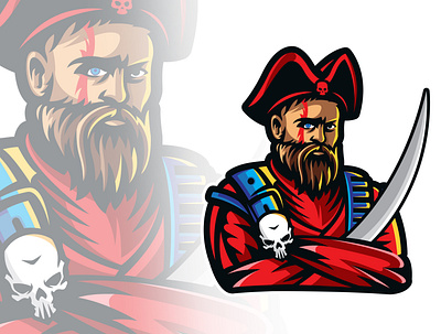 Pirates Mascot Logo Design design illustration illustrator logo logo 3d logo design pirate logo pirate ship pirate vector pirategraphic pirates of the caribbean vector