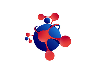 Quantum atom Logo Design
