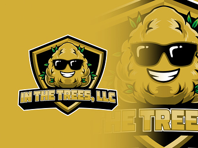 Cannabis Bud Mascot Logo