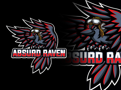 crow gaming mascot logo