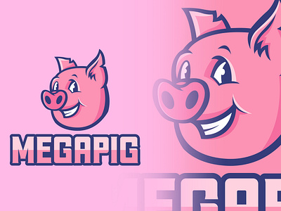 pig mascot logo design
