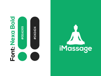 i Massage Logo Design 3d animation branding graphic design icon icon design illustator logo logo design motion graphics photoshop ui vector yoga