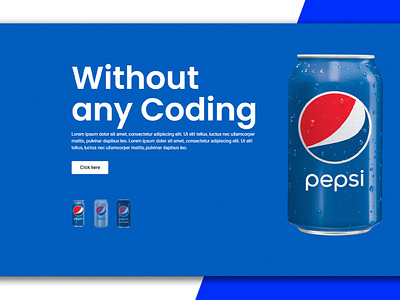 Pepsi Elementor Landing Page Website Design | Without any Coding