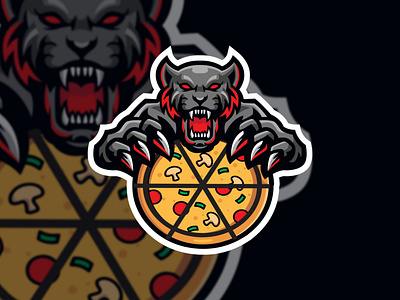 Pizza Fox Mascot logo