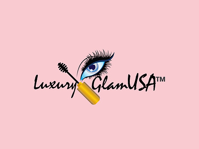 Luxuryglam Logo Design branding design icon illustration illustrator logo logo 3d logo design typography vector