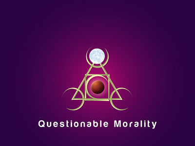 Questionable Morality Logo Design design flat icon illustration illustrator logo logo 3d logo design minimal questionable morality typography vector