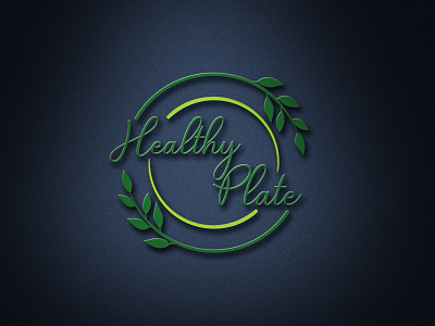 Heathy Plate logo design health health app health care healthcare healthy illustration illustrator logo 3d logo design plate plateau plates vector