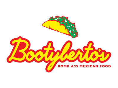 Bootyberto's design logo mexican food vector