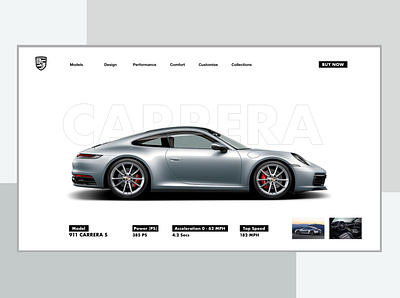 Porsche UI adobephotoshop adobexd branding design icon layout layoutdesign porsche porsche 911 sketch typography ui uidesign ux web webdesign