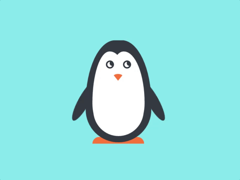 Penguin Animation animal animation css gif loader loading penguin