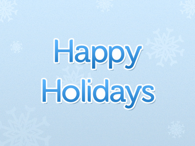 Happy Holidays! card christmas happy holidays snow typography winter