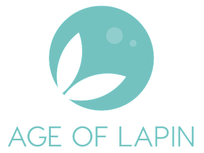Age of Lapin Logo bunny lifestyle logo mindful modern moon rabbit wellness