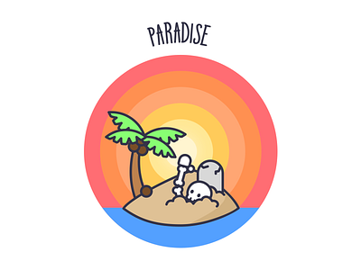 Paradise Island Illustration