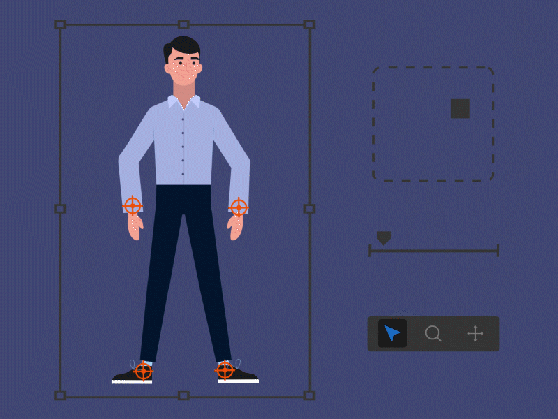 Character Rig Animation aftereffects animation character animation character design motion design motion graphics rigging