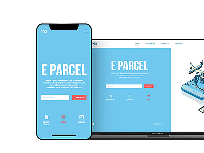 Landing page design for a Delivery Company