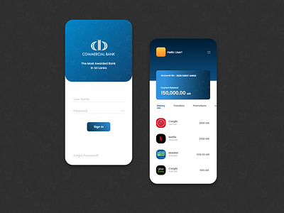 Mobile Banking App Design for a Bank