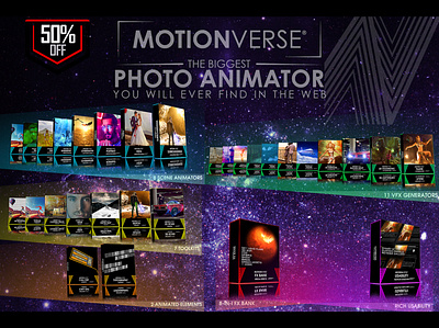 MotionVerse ─ 3D Photo Animator + VFX Suite 2d to 3d 3d depth after effects motionverse photo animation photo animator photo effect tutorial visual design