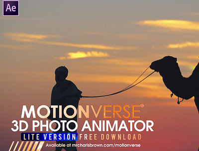 [Free Download] MotionVerse Lite ─ 3D Photo Animator 2d to 3d 3d animation 3d photo 3d photo animator after effects motionverse photo animation still photo
