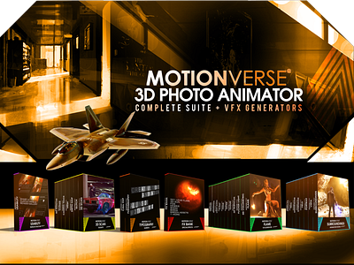 Motionverse ─ 3D Photo Animator Complete Bundle 2d to 3d 3d animation after effects animated gif filmmaker motionverse photo animation photo effect