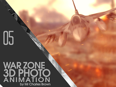 War Zone 3D Animation in After Effects │MotionVerse Tutorial 2d to 3d 3d animation after effects creativemarket education image effect motionverse photo animation tutorial