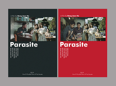 Parasit Movie Poster graphic design