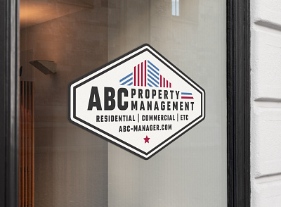 ABC Property Management branding design illustration logo