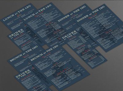 120 Tapas Bar Menus branding design typography