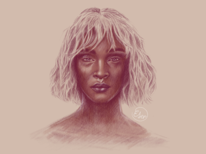 Stranger illustration art ipad drawing