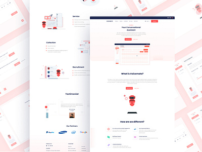 Voicemate Landing Page figma landing page saas design saas landing page saas website ui ui ux ui design uiux website