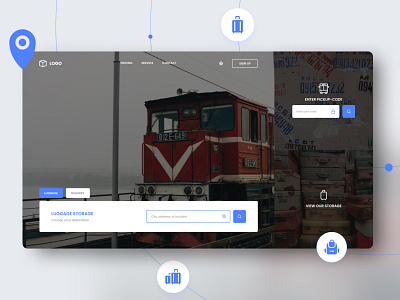 Luggage Storage Landing Page design landing page ui ui ux ui design uiux vietnam website