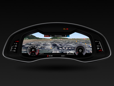 Audi RS Sport Map Dashboard audi dashboard design drive graphic icon ui