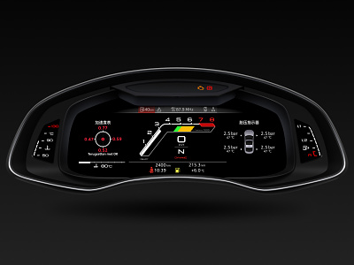 Audi RS_Performance Dashboard audi dashboard design hmi ui
