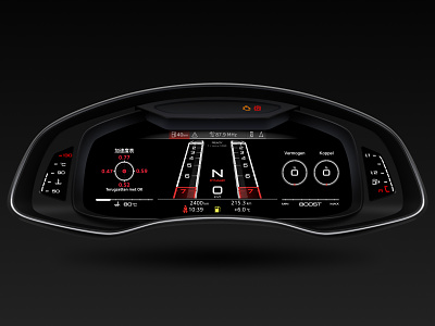 Audi RS Race Dashboard - Idle